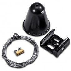 Σετ Ανάρτησης Ράγας 2&4 Καλωδίων Μαύρο 23-201